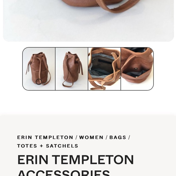 SOLD Erin Templeton Handmade Leather Purse - Picture 8 of 9